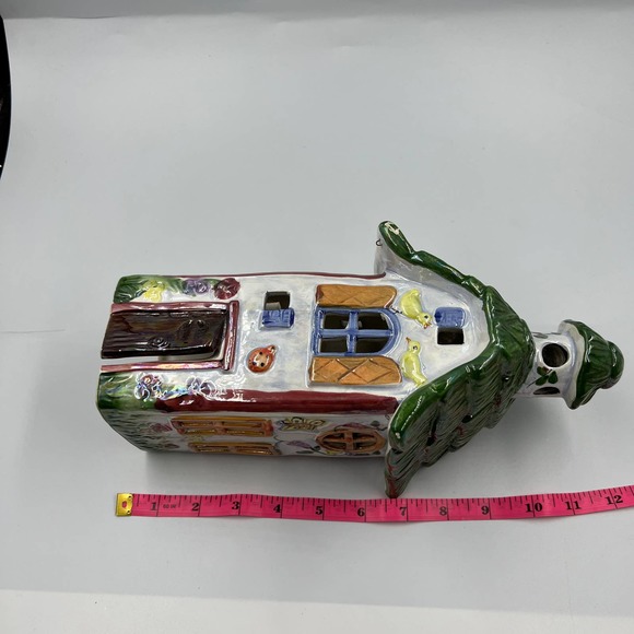 Pencil Tall Skinny Glazed Ceramic Spring Decor House Cottage Chicks Lady Bug - Picture 7 of 10